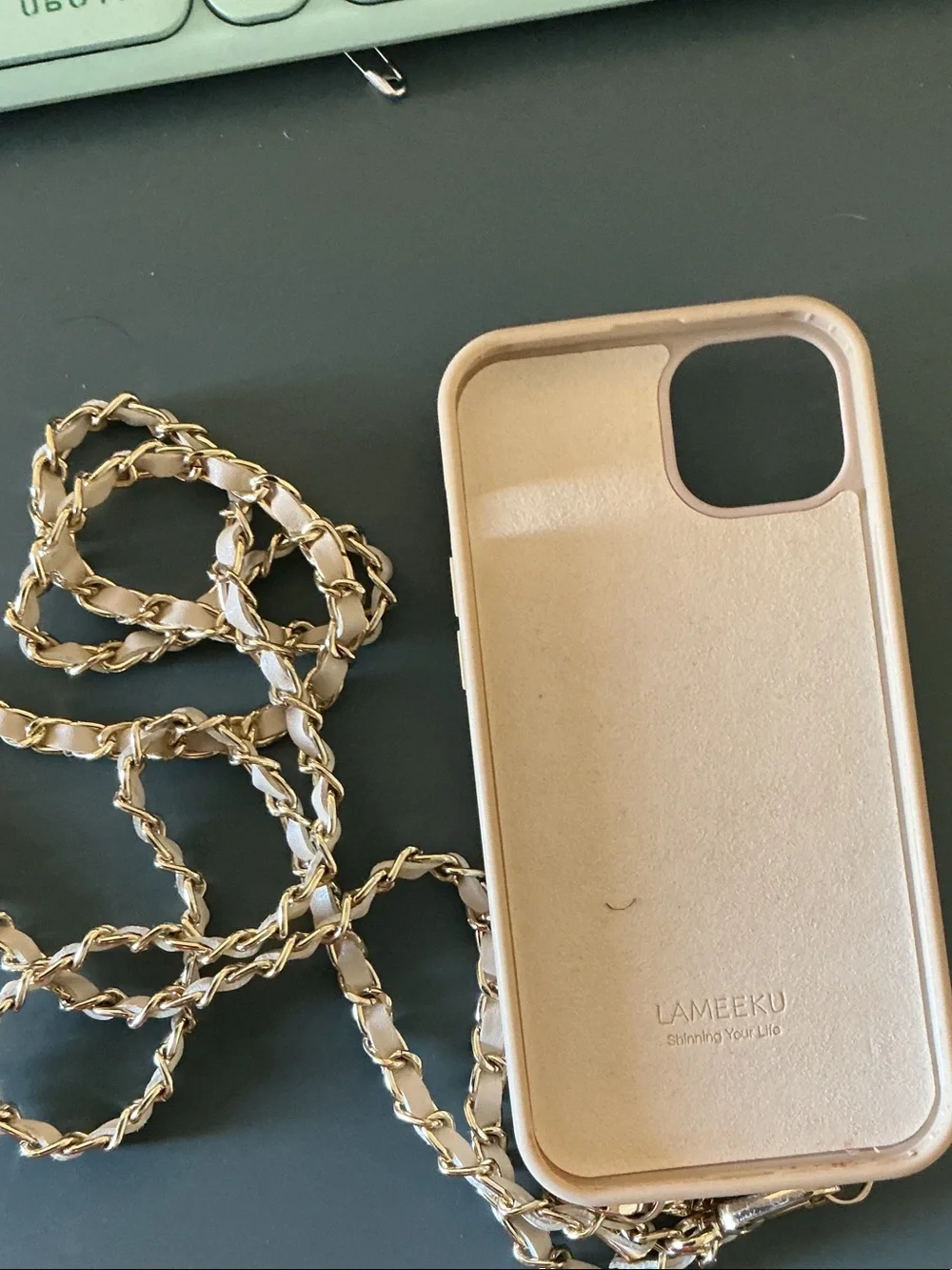 Gold Crossbody Phone Case for iPhone - Gold